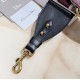 Dior Shoulder Strap in Bordeaux Embroidery Canvas