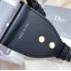 Dior Shoulder Strap in Grey Embroidery Canvas