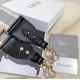 Dior Shoulder Strap in Grey Embroidery Canvas