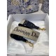 Dior Shoulder Strap in Blue Dior Oblique Embroidered Velvet