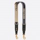 Dior Adjustable Shoulder Strap in Blue Embroidery Canvas