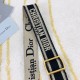 Dior Adjustable Shoulder Strap in Black Embroidery Canvas