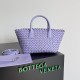 Bottega Veneta Cabat Mini Bag In Wisteria Intrecciato Lambskin