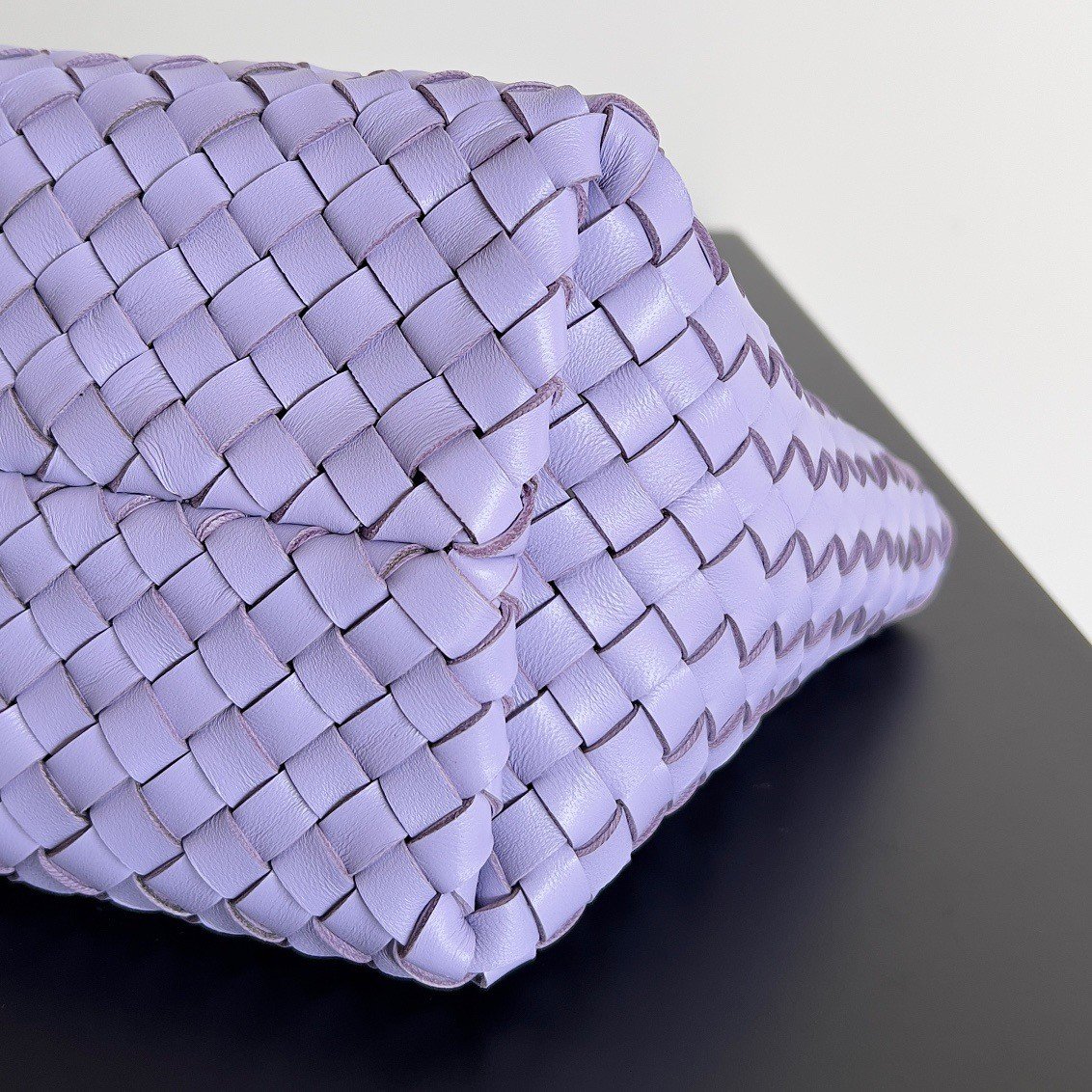 Bottega Veneta Cabat Mini Bag In Wisteria Intrecciato Lambskin