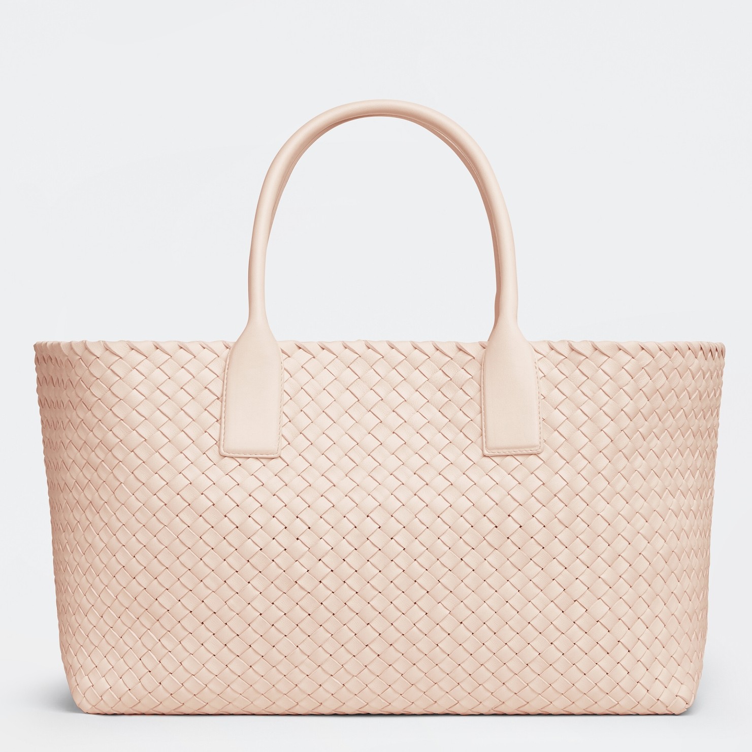 Bottega Veneta Cabat Medium Bag In Melon Intrecciato Lambskin