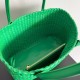 Bottega Veneta Cabat Medium Bag In Green Intrecciato Lambskin