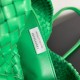 Bottega Veneta Cabat Medium Bag In Green Intrecciato Lambskin