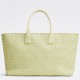 Bottega Veneta Cabat Large Bag In Zest WashedIntrecciato Lambskin