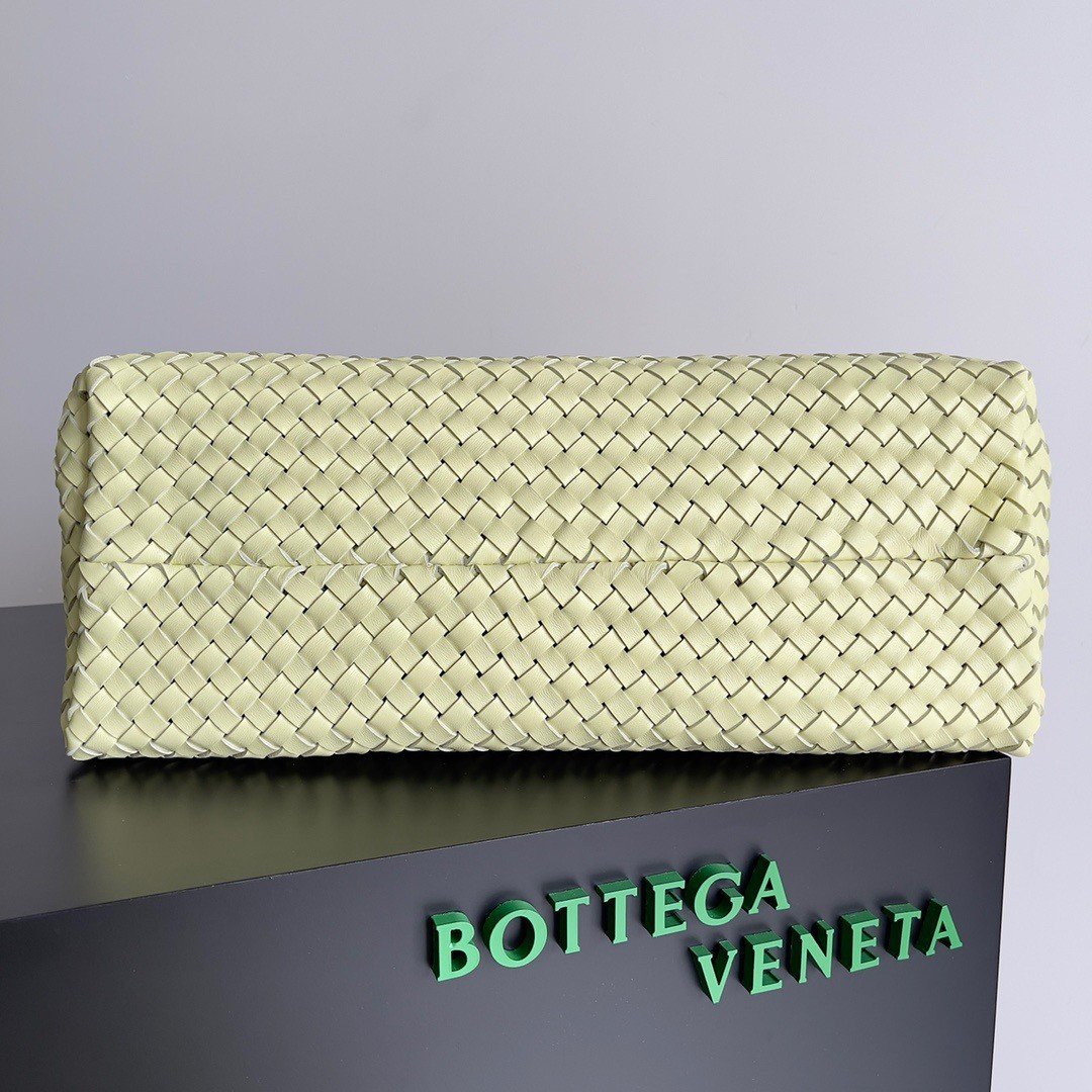 Bottega Veneta Cabat Large Bag In Zest WashedIntrecciato Lambskin