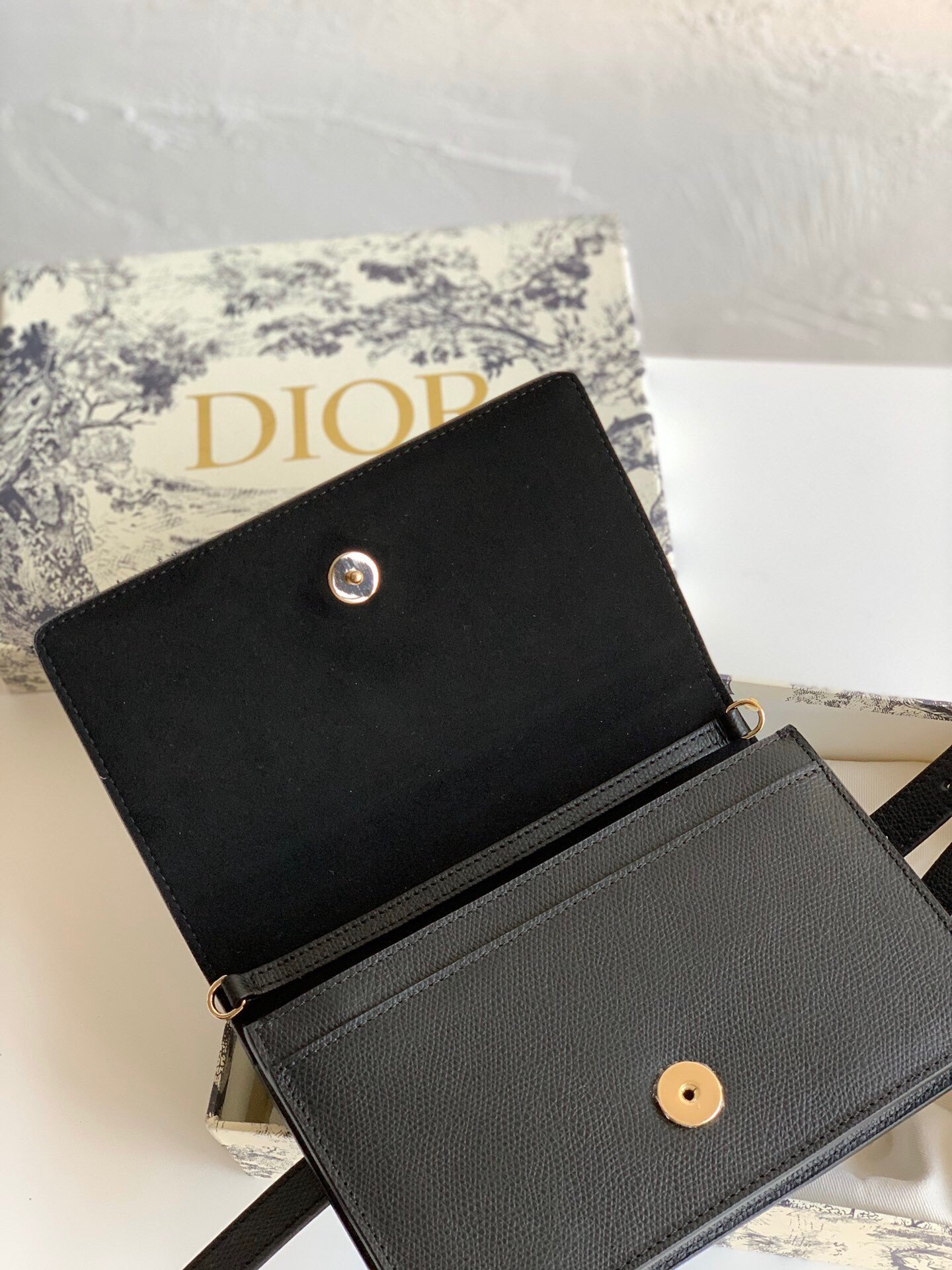 Dior 30 Montaigne 2 In 1 Belt Bag In Black Calfskin