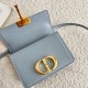 Dior 30 Montaigne Micro Bag In Grey Box Calfskin