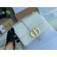 Dior 30 Montaigne Medium Bag In White Box Calfskin