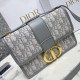 Dior 30 Montaigne Medium Bag In Grey Dior Oblique Jacquard