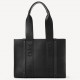 Chloe Woody Medium Tote Bag In Black Calfskin