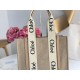 Chloe Woody Medium Tote Bag in Linen Canvas with Beige Leather