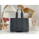 Chloe Woody Large Tote Bag In Black Calfskin