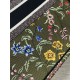 Dior Large Book Tote Bag In Green Dior Petites Fleurs Embroidery