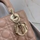 Dior Small Lady Dior My ABCDior Bag In Hazelnut Lambskin