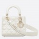 Dior Small Lady Dior My ABCDior Bag In White Lambskin