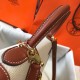 Hermes Kelly 32cm Bag In Canvas With Barenia Leather