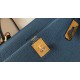 Hermes Kelly 32cm Retourne Bag in Blue Agate Clemence Leather GHW