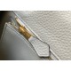 Hermes Kelly 32cm Retourne Bag in Pearl Grey Clemence Leather GHW