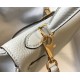 Hermes Kelly 32cm Retourne Bag in Pearl Grey Clemence Leather GHW