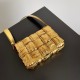 Bottega Veneta Small Cassette Bag In Gold Metallic Lambskin