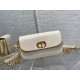 Dior 30 Montaigne Avenue Bag In White Box Calfskin