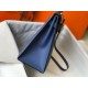 Hermes Kelly 32cm Sellier Bag in Blue Agate Epsom Calfskin GHW