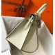 Hermes Kelly 32cm Sellier Bag in Craie Epsom Calfskin GHW