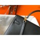 Hermes Kelly 32cm Sellier Bag in Black Epsom Calfskin GHW