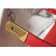 Hermes Kelly 32cm Sellier Bag in Red Epsom Calfskin GHW