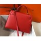 Hermes Kelly 32cm Sellier Bag in Red Epsom Calfskin GHW