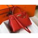 Hermes Kelly 32cm Sellier Bag in Red Epsom Calfskin GHW