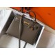 Hermes Kelly 32cm Sellier Bag in Taupe Epsom Calfskin GHW