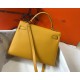 Hermes Kelly 32cm Sellier Bag in Yellow Epsom Calfskin GHW