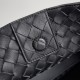 Bottega Veneta Medium Andiamo Bag In Black Intrecciato Lambskin