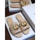 Dior 30 Montaigne Slides In Beige Calfskin