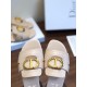 Dior 30 Montaigne Slides In Beige Calfskin