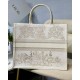 Dior Large Book Tote Bag In Dior Around the World Stella Embroidery