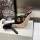 Dior J'Adior Slingback Pumps 100mm In Beige Petites Fleurs Embroidered Raffia