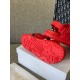 Dior DiorAct Sandals In Red Lambskin