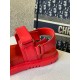 Dior DiorAct Sandals In Red Lambskin