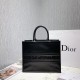 Dior Large Book Tote Bag In Black Smooth Calfskin