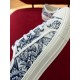 Dior Walk'n'Dior Sneakers In Blue Jardin d'Hiver Embroidered Cotton