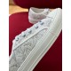 Dior Walk'n'Dior Sneakers In Gold-Tone Jardin d'Hiver Embroidered Cotton