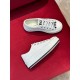 Dior Walk'n'Dior Platform Sneakers In White Embroidered Cotton