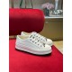 Dior Walk'n'Dior Platform Sneakers In White Embroidered Cotton