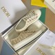 Dior Walk'n'Dior Platform Sneakers In Gold-Tone Dior Oblique Cotton